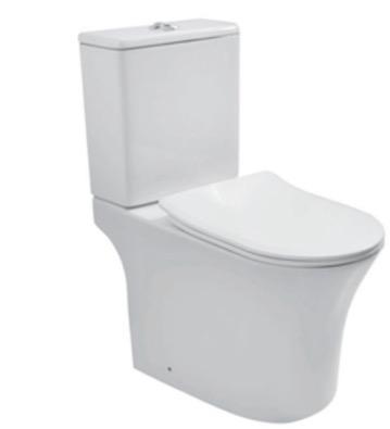 WC Alpuente — WC complet sans bride aux lignes arrondies.