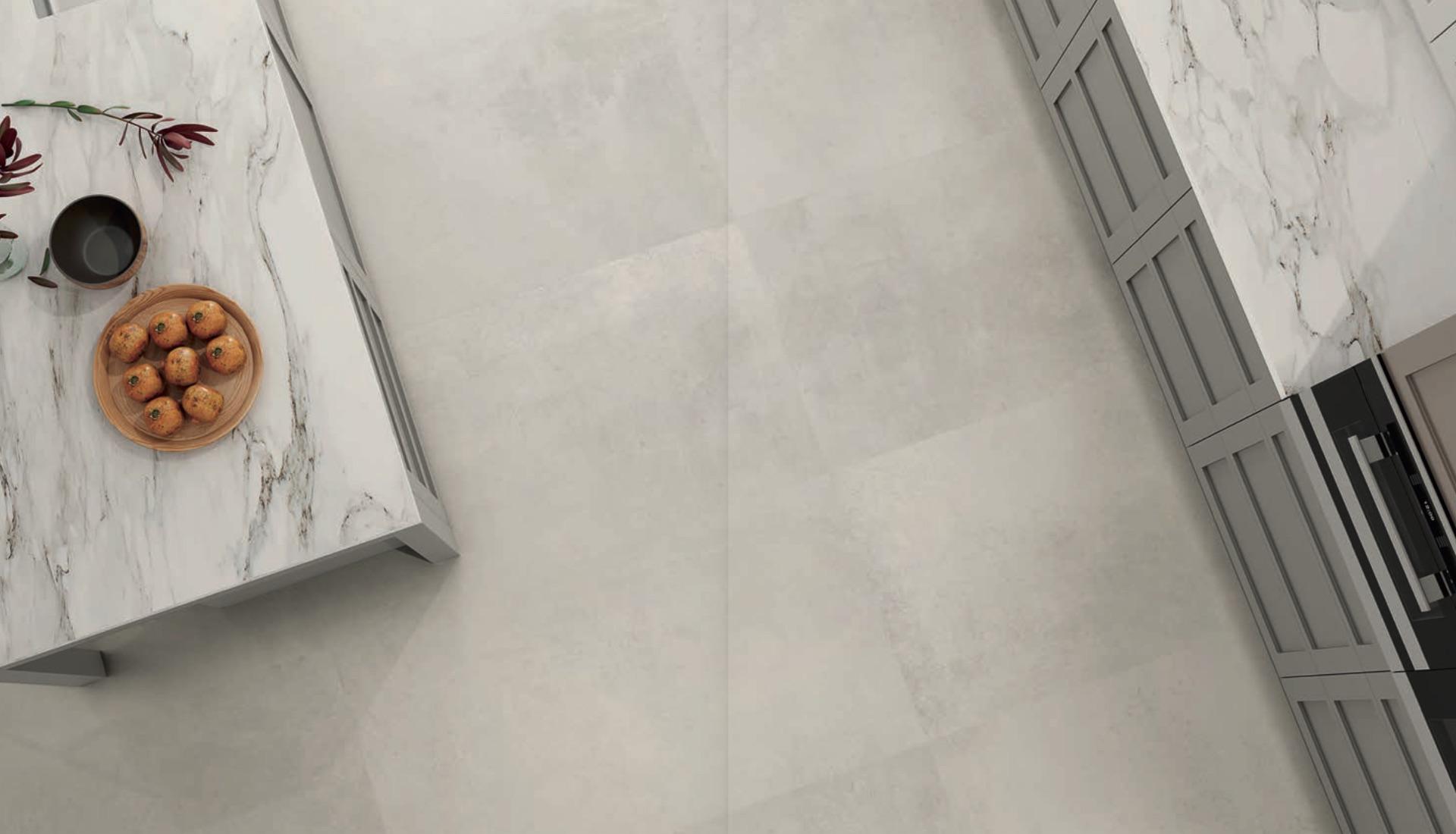 Ambiente de interiorismo con porcelánico de gran formato QualityTiles