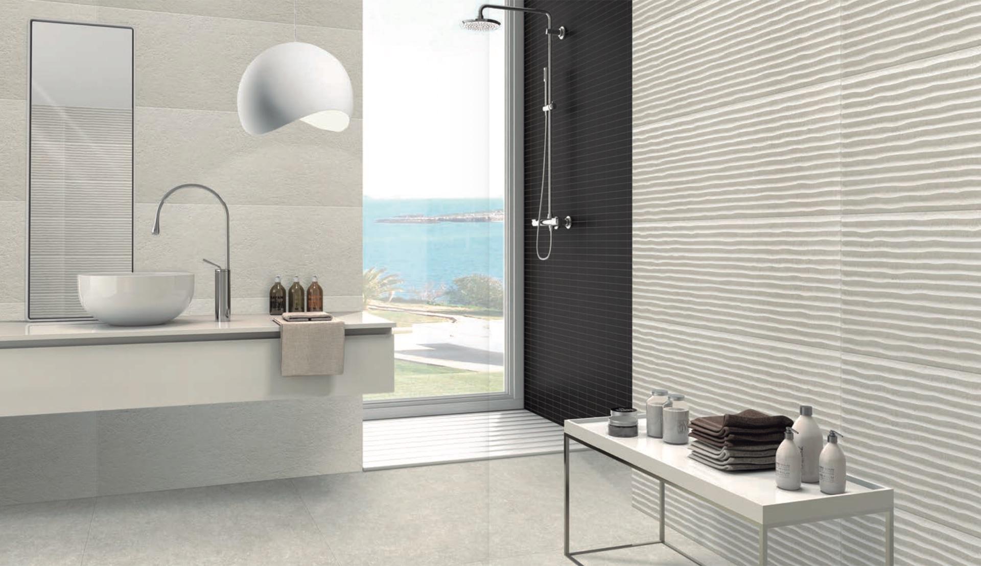 Ambiente de interiorismo con porcelánico de gran formato QualityTiles