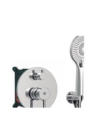 Ensemble de douche encastré Sirio — Ensemble de douche encastré mitigeur avec douchette.