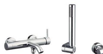 Mitigeur bain-douche — Mitigeur mural bain-douche avec douchette.