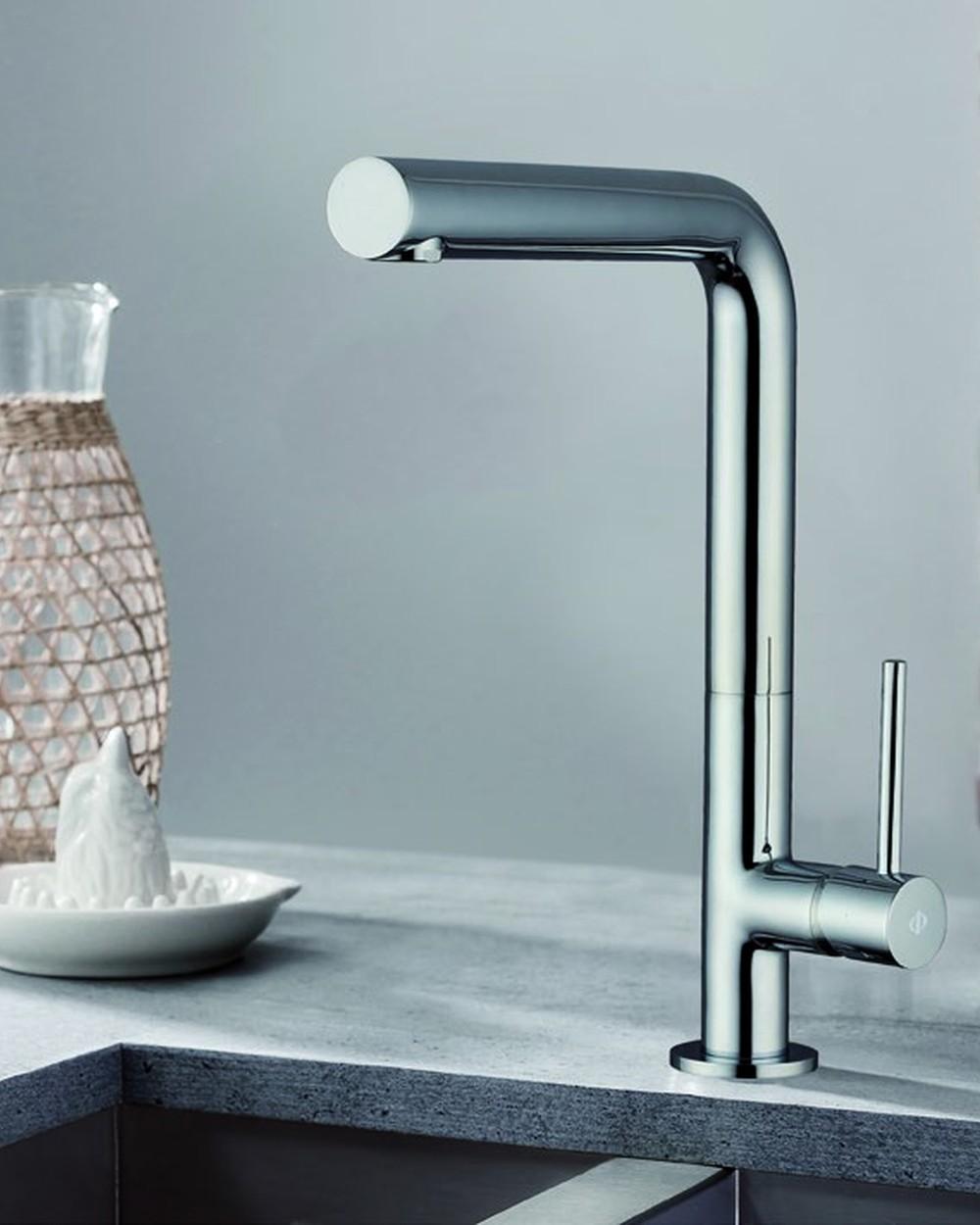 Mitigeur cuisine osmose inox — Robinet de cuisine 3 voies pour eau osmosée.