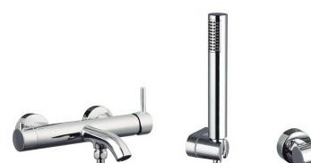 Monomando Bañera-Ducha — Monomando de pared para bañera-ducha con teléfono.